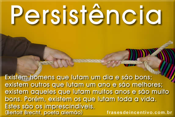 frases sobre persistencia e incentivo