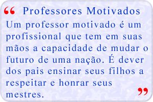 mensagem de incentivo para professores e educadores