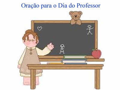 mensagem com a oração do dia do professor