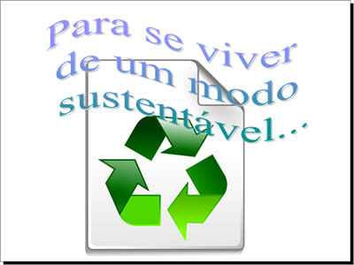 técnicas de sustentabilidade em mensagens pps power point