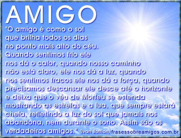 Frases para o dia do amigo, amizade