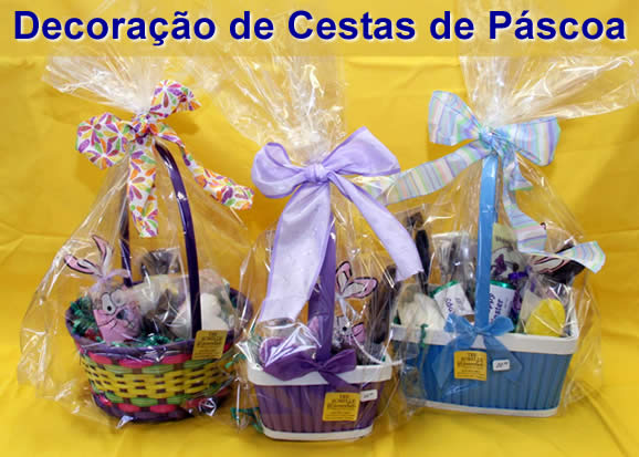 decoração de cestas de pascoa, como enfeitar cestas de pascoa