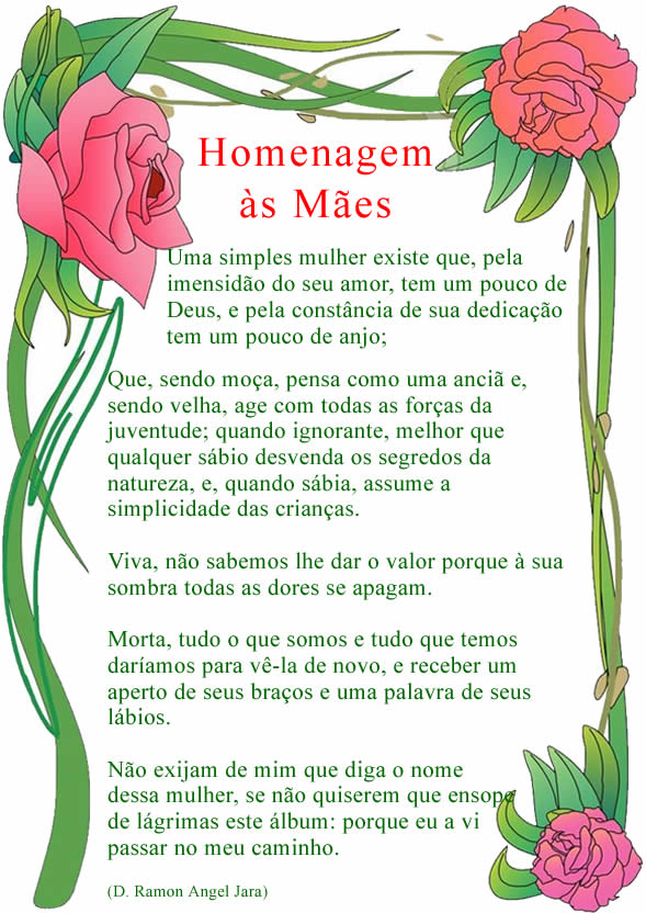 homenagem as mães