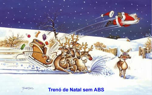 imagem de natal divertida, papai noel sem abs