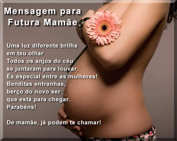 mensagem para futura mamãe