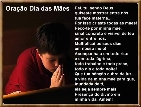 oração para o dia das mães