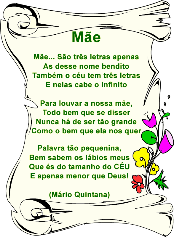 poemas para o dia das mães